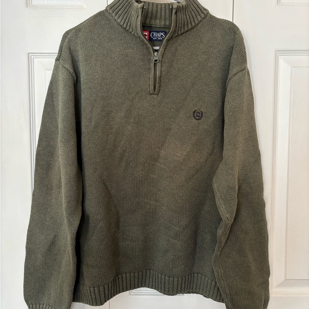 Chaps Men's Olive Sweater